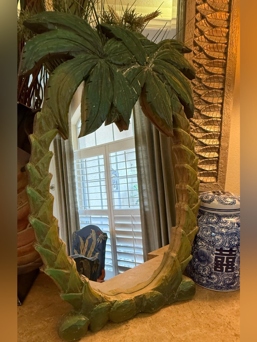 Tropical Palm Tree Tropical Wall Mirror